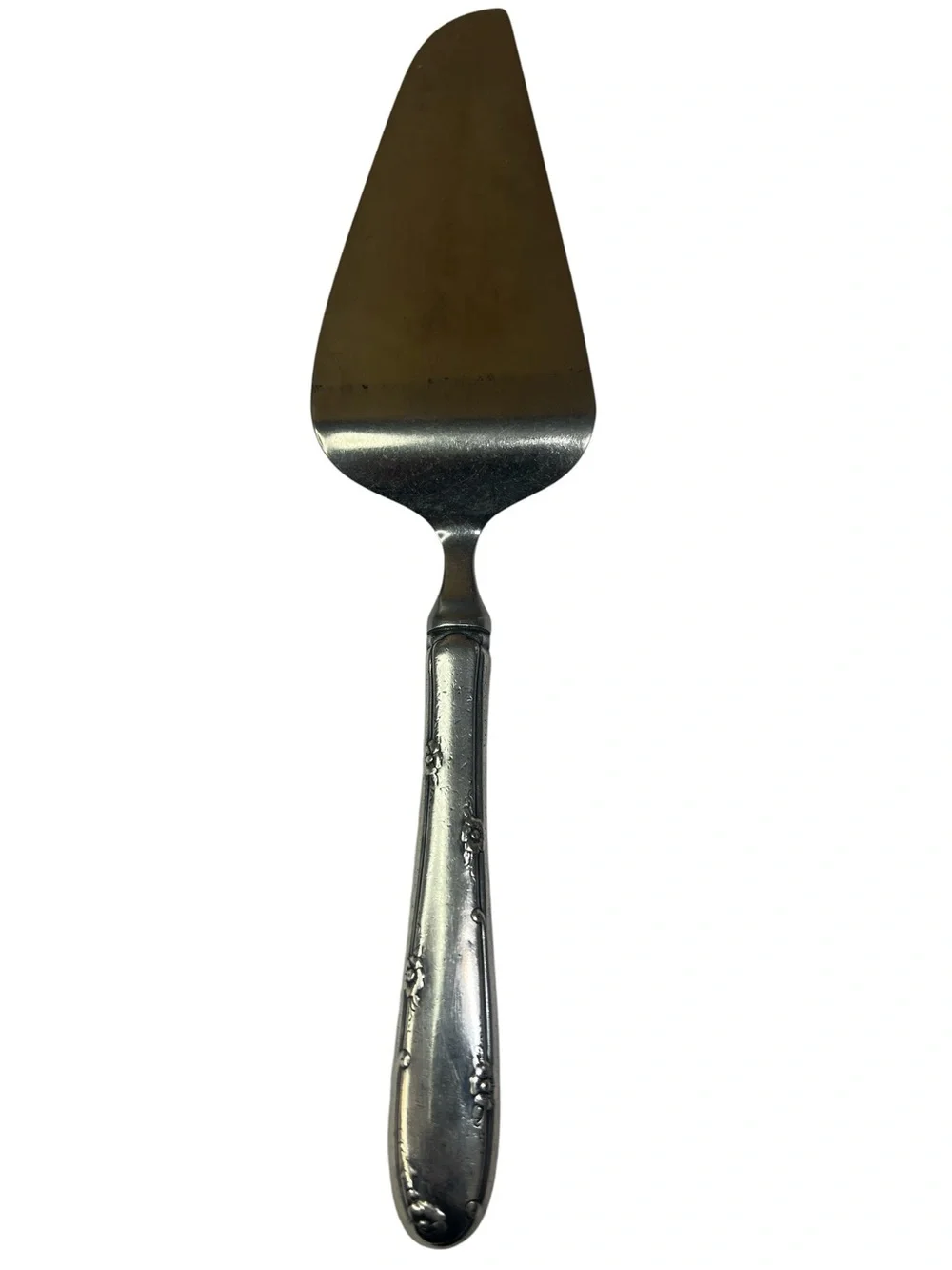 Vintage Towle Stainless Steel Cake Server - Sterling Silver Handle